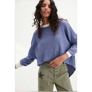 NWOT Free People Jayson Ringer Tee Oversized Size Small a135